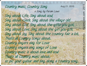 Country music, country song